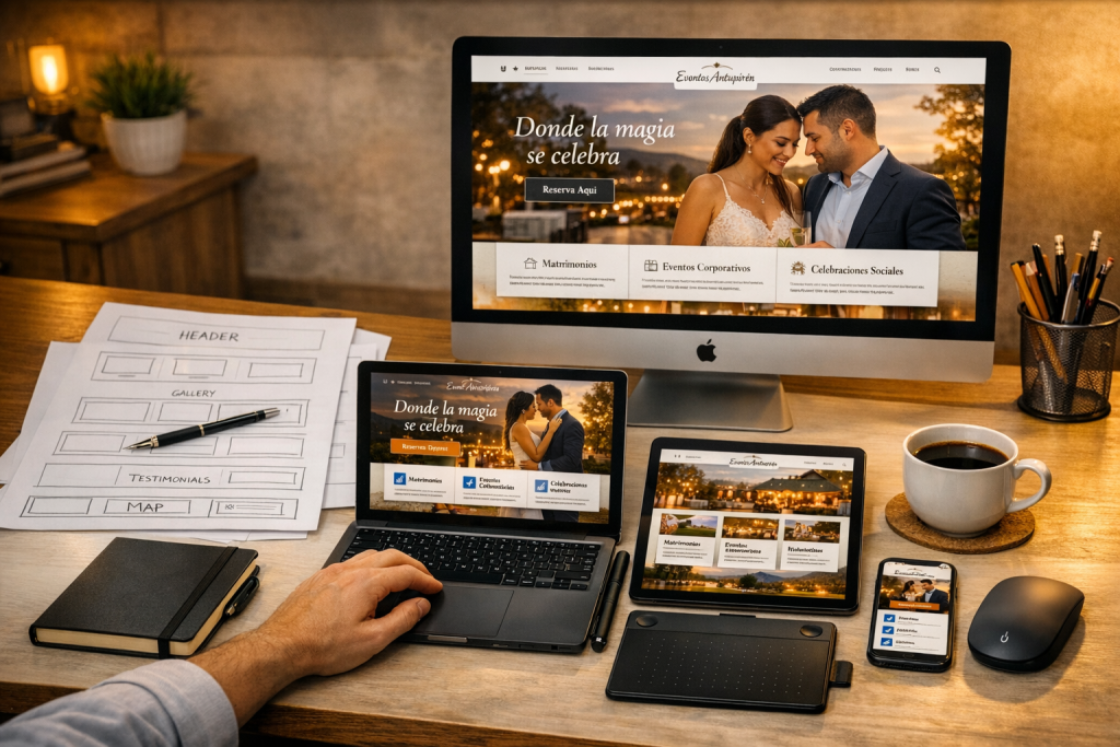 Proceso diseño web WordPress responsivo Santiago Chile